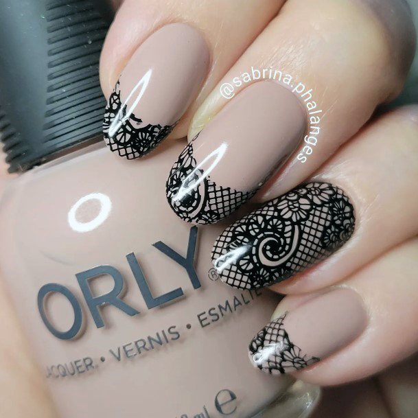 Cute Lace Nail Designs For Women