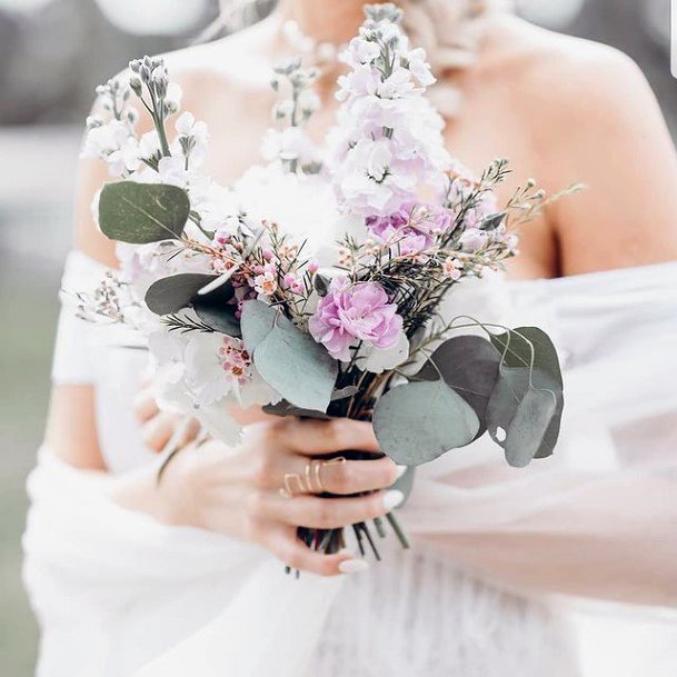 Cute Lavender Arrangement Wedding