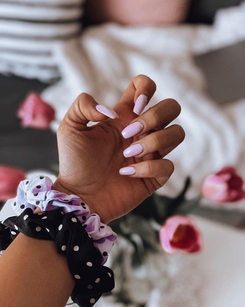 Cute Lilac Nail Designs For Women