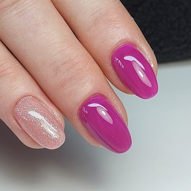 Cute Magenta Nail Designs For Women