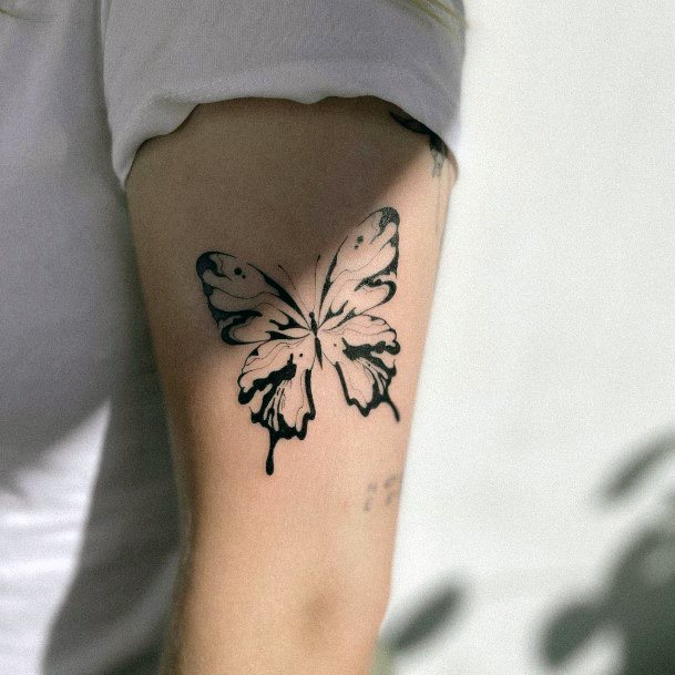 Cute Marble Tattoo Designs For Women