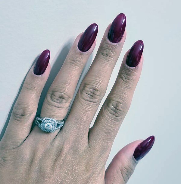 Cute Maroon Nail Designs For Women