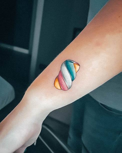 Cute Marshmallow Tattoo Designs For Women