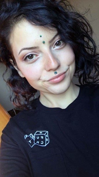 Cute Medusa Third Eye Face Piercing Inspiration For Women