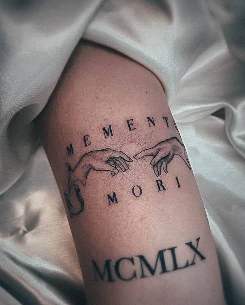 Cute Memento Mori Tattoo Designs For Women