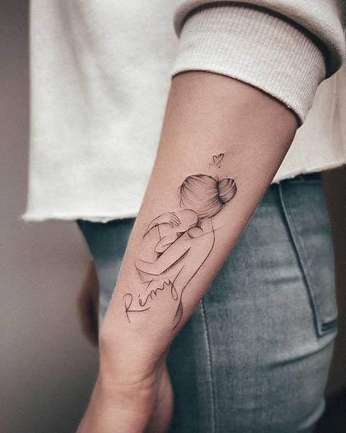 Cute Momr Tattoo Designs For Women