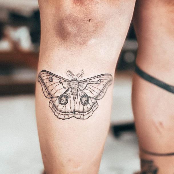 Cute Moth Tattoo Designs For Women