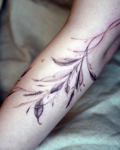 Cute Olive Tree Tattoo Designs For Women