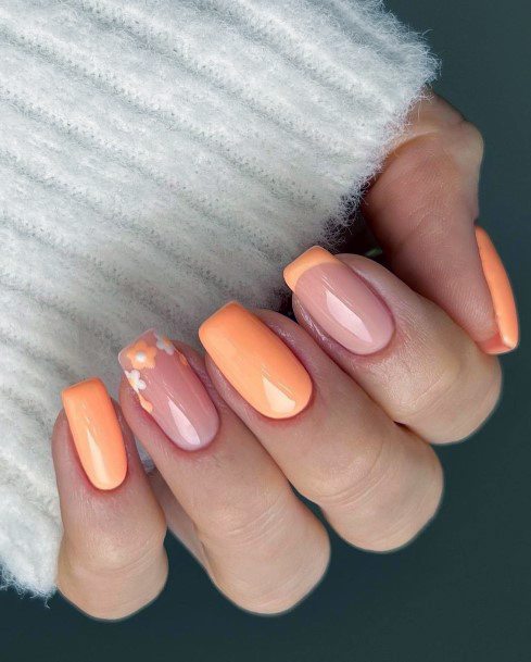 Cute Orange Nail Designs For Women