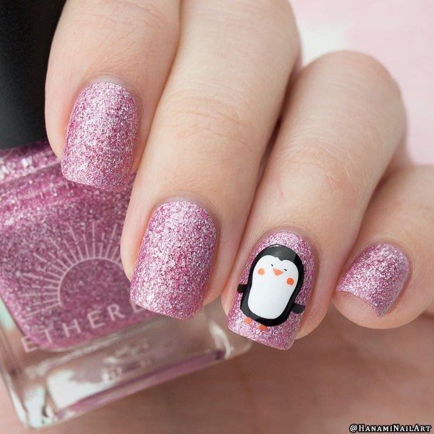 Cute Penguin Nail Designs For Women