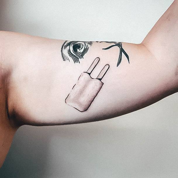 Cute Popsicle Tattoo Designs For Women