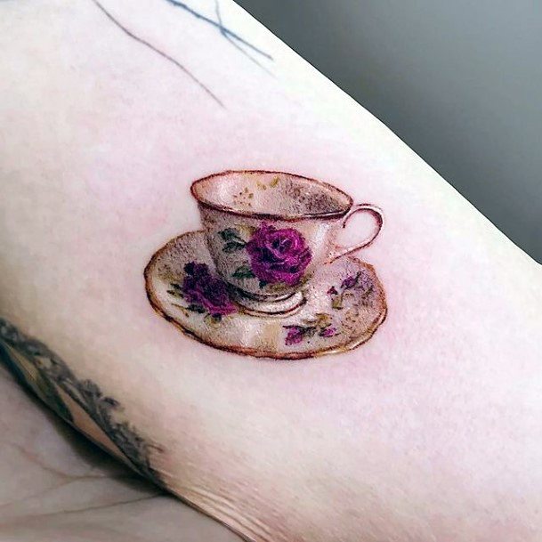 Cute Pottery Tattoo Designs For Women