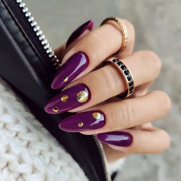 Cute Purple Nail Designs For Women