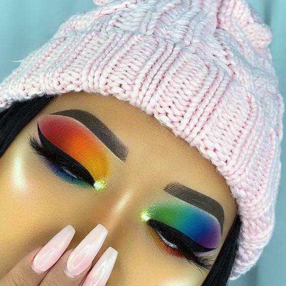 Cute Rainbow Art Womens Eyeshadow