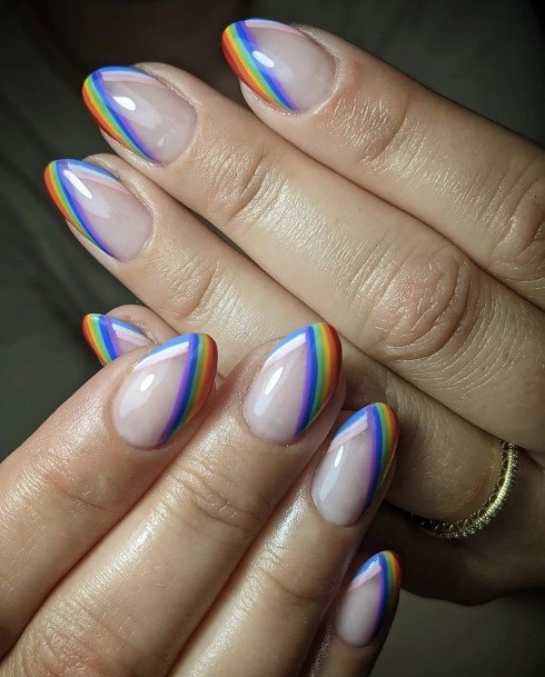 Cute Rainbow Nail Designs For Women