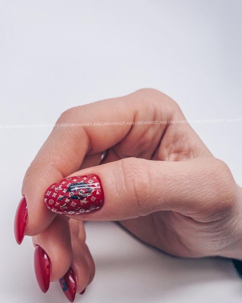 Cute Red And Black Nail Designs For Women