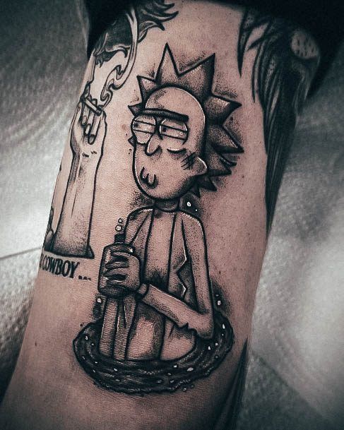 Cute Rick And Morty Tattoo Designs For Women