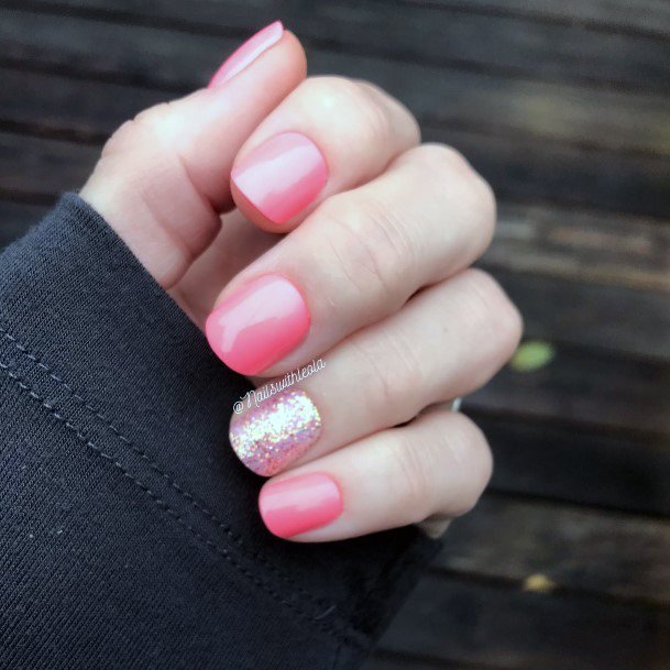 Cute Salmon Nail Designs For Women