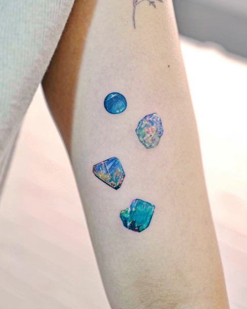 Cute Sapphire Tattoo Designs For Women