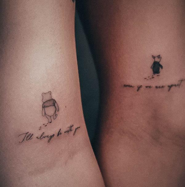 Cute Sibling Tattoo Designs For Women