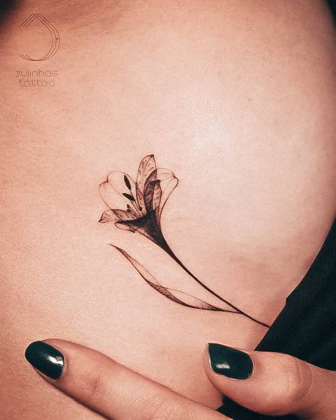 Cute Side Boob Tattoo Designs For Women