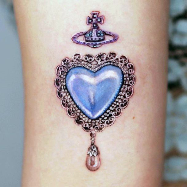 Cute Silver Tattoo Designs For Women