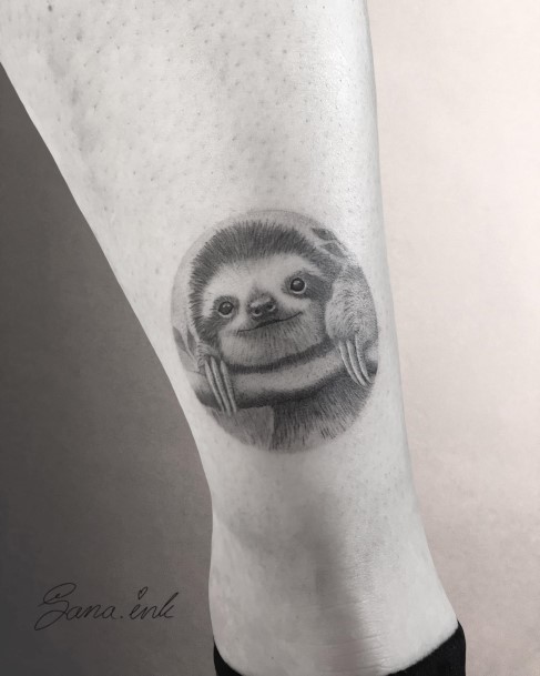 Cute Sloth Tattoo Designs For Women
