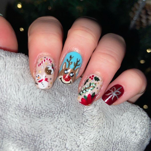 Cute Snowman Nail Designs For Women