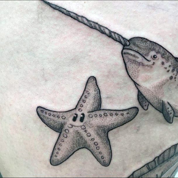 Cute Starfish Tattoo Designs For Women