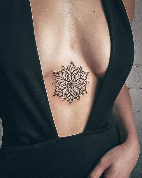 Cute Sternum Tattoo Designs For Women