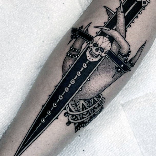 Cute Sword Tattoo Designs For Women