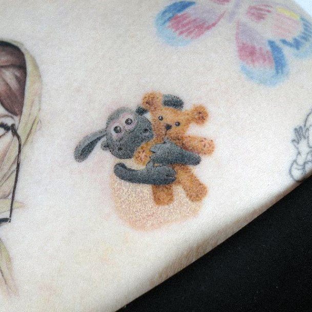 Cute Teddy Bear Tattoo Designs For Women