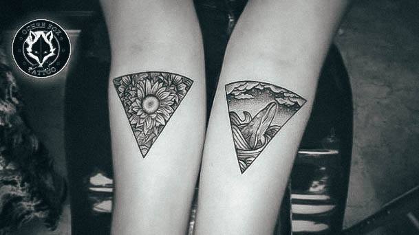 Cute Triangle Tattoo Designs For Women