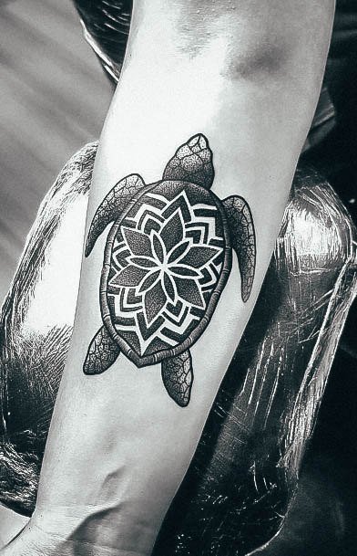 Cute Turtle Tattoo Designs For Women Mandala