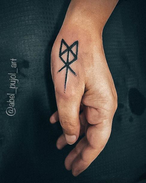 Cute Viking Tattoo Designs For Women Tiny Hand