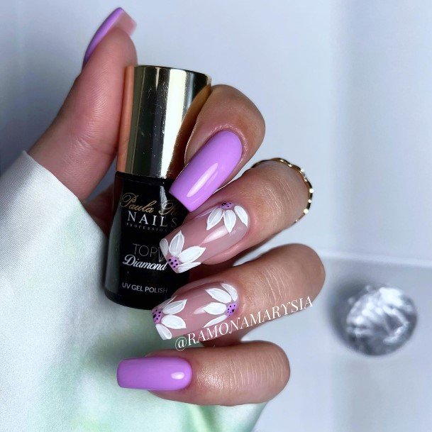 Cute Violet Nail Designs For Women