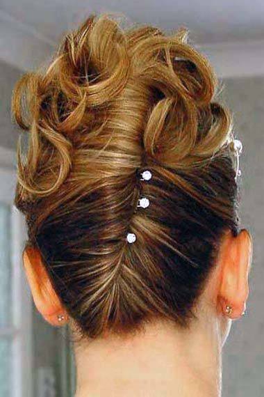 Cute Wedding French Twist With Curls For Women And Girls