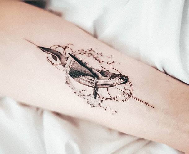 Cute Whale Tattoo Designs For Women