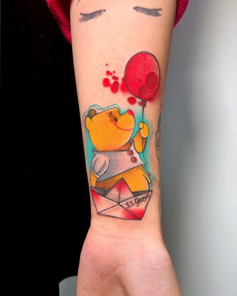 Cute Winnie The Pooh Tattoo Designs For Women