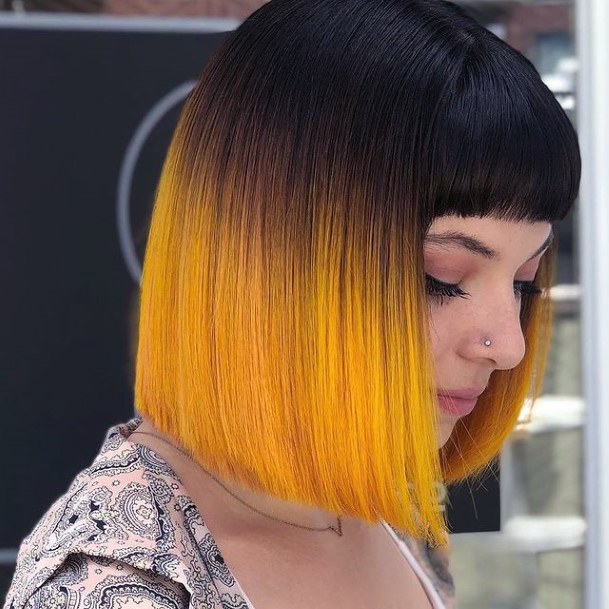 Cute Yellow Ombre Hairstyles Ideas For Women