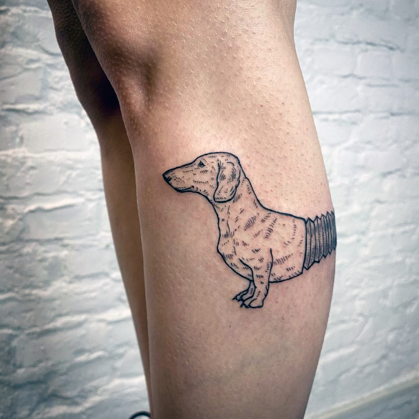 Dachshund Girls Tattoo Ideas