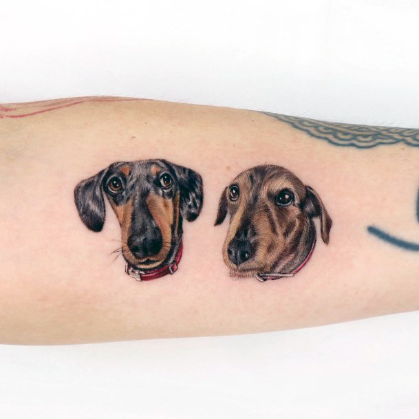 Dachshund Tattoo Design Inspiration For Women