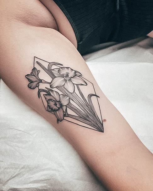 Daffodil Tattoo For Ladies