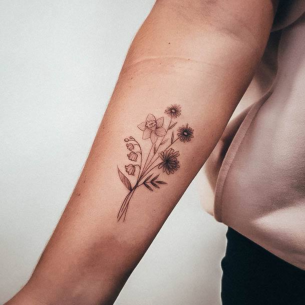 Daffodil Tattoo Ideas For Girls