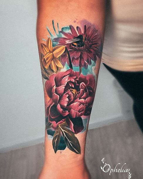 Daffodil Womens Tattoo Ideas