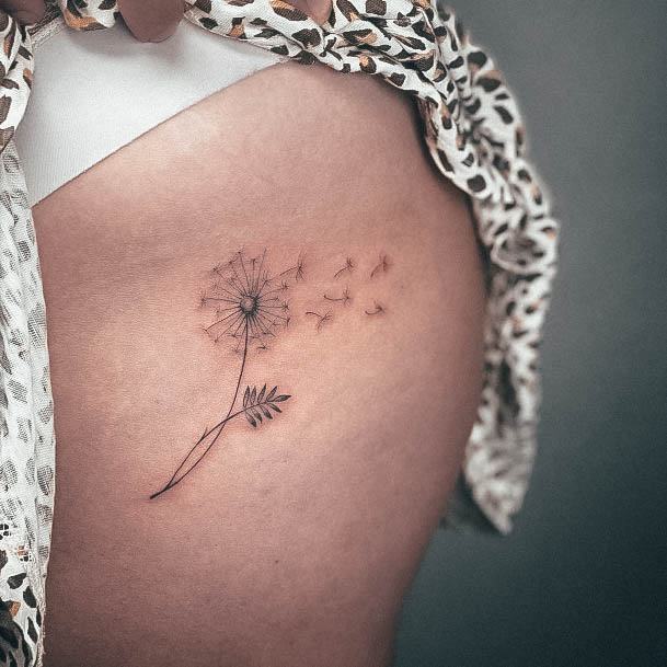 Dandelion Female Tattoo Designs