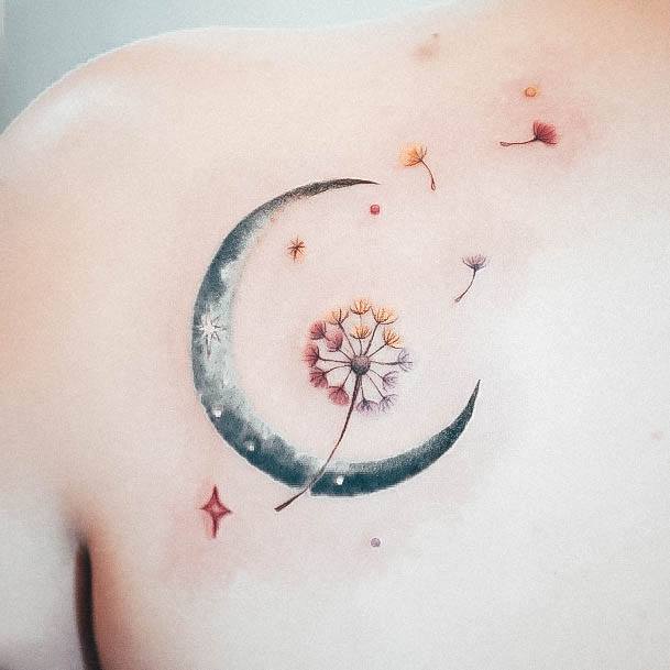 Dandelion Tattoo Design Inspiration For Women