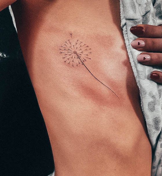 Dandelion Tattoo Feminine Designs