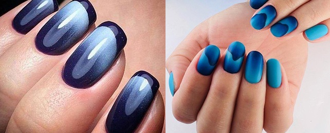 Top 100 Best Dark Blue Ombre Nails For Women – Fingernail Art Ideas