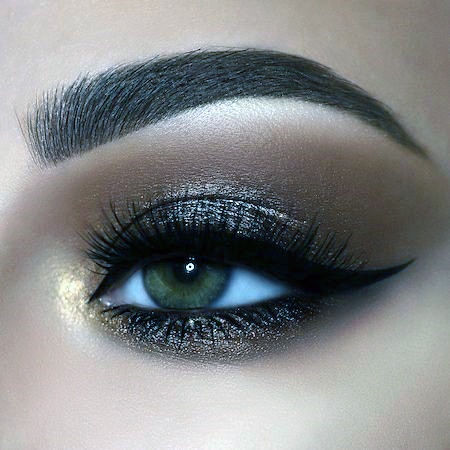 Dark Brown Eyeshadow Women